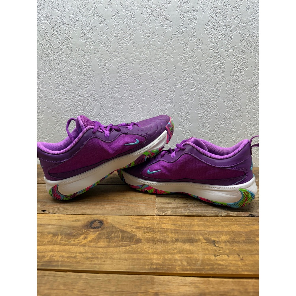 Size 5Y - Nike Zoom Freak 5 GS Alphabet Bros Purple Basketball | DZ4486-500 - Picture 5 of 9